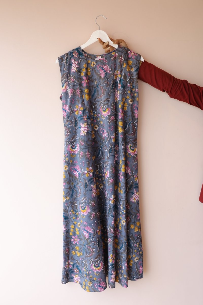 Serene Drift – Cocoon Edit | Sleeveless Nursing - Friendly Maternity Dress with Feeding ZipsALL US WOMENmaternity and feeding