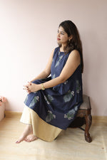 Sindhu — Cotton Ikat-Print Layered Nursing DressALL US WOMENmaternity and feeding