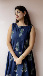 Sindhu — Cotton Ikat-Print Layered Nursing DressALL US WOMENmaternity and feeding