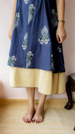 Sindhu — Cotton Ikat-Print Layered Nursing DressALL US WOMENmaternity and feeding