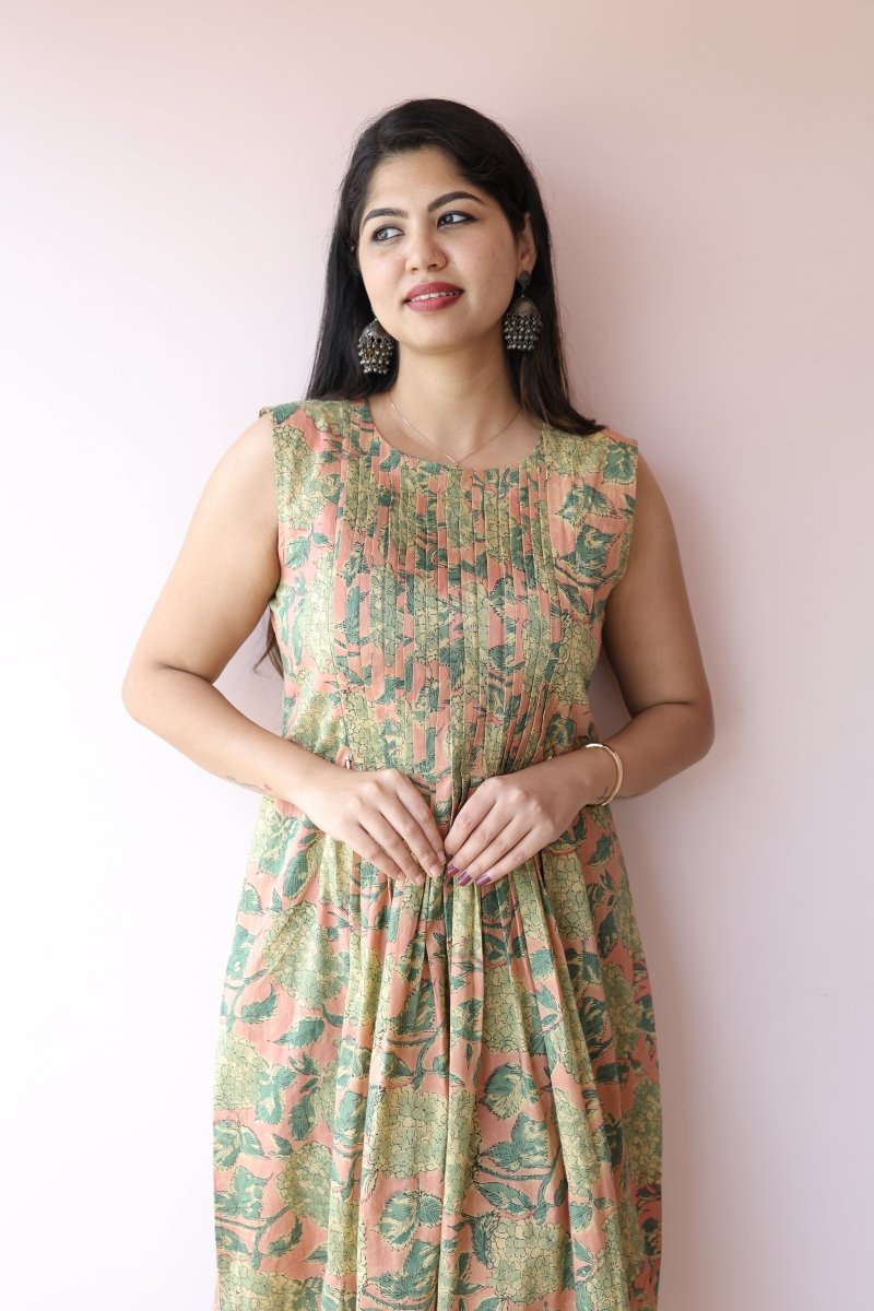 Sitara Handblock Cotton Maternity & Feeding Dress | Noor collectionALL US WOMENmaternity and feeding