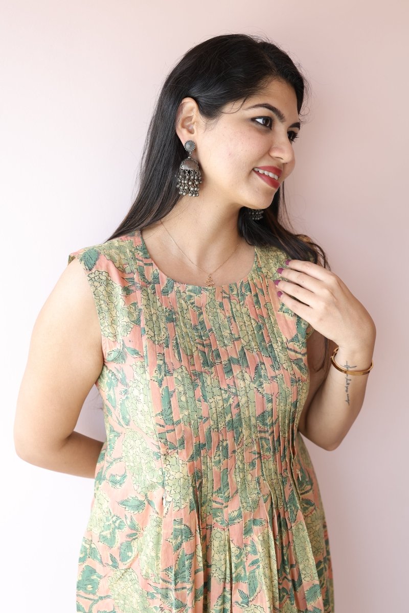 Sitara Handblock Cotton Maternity & Feeding Dress | Noor collectionALL US WOMENmaternity and feeding