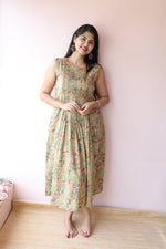 Sitara Handblock Cotton Maternity & Feeding Dress | Noor collectionALL US WOMENmaternity and feeding