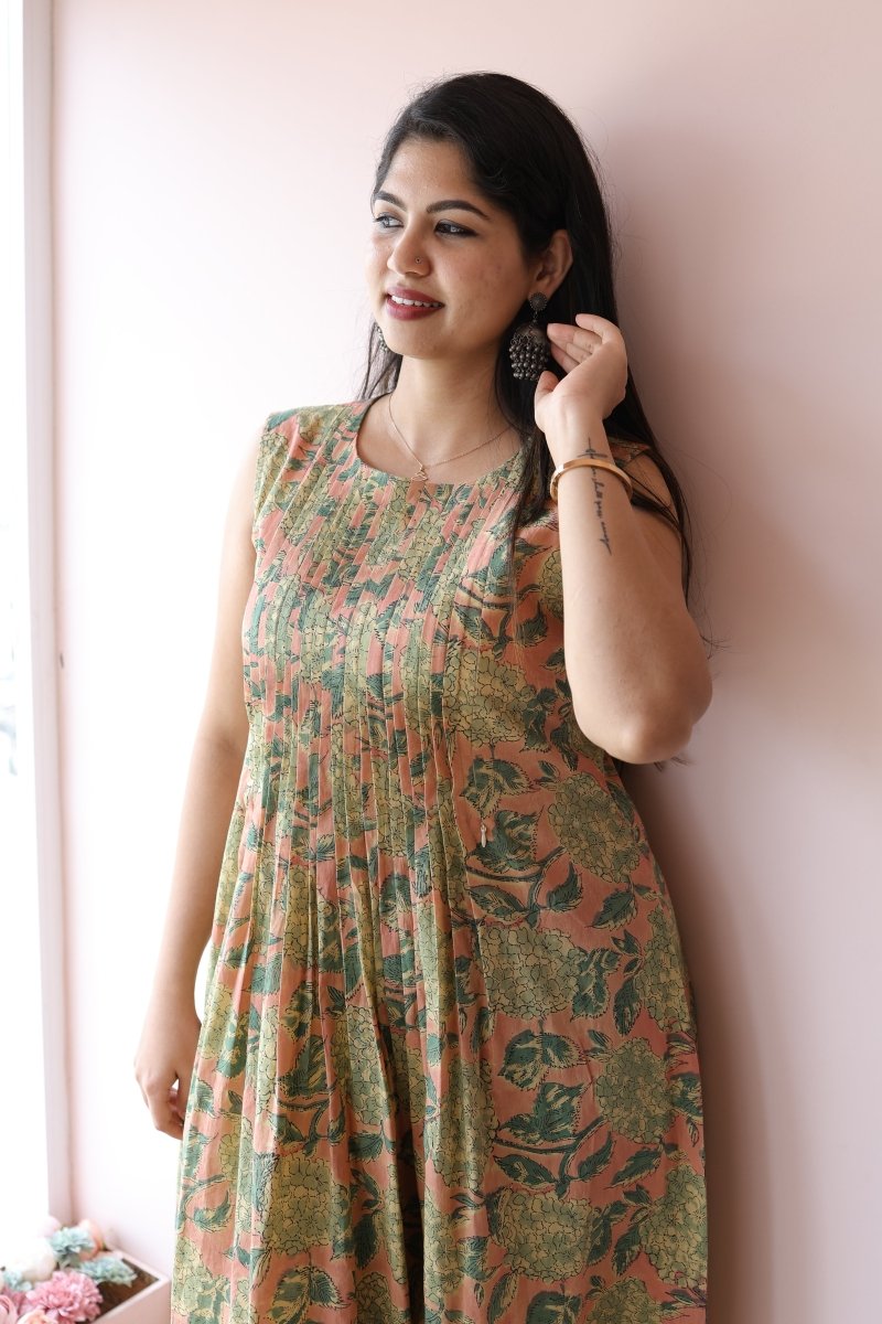 Sitara Handblock Cotton Maternity & Feeding Dress | Noor collectionALL US WOMENmaternity and feeding