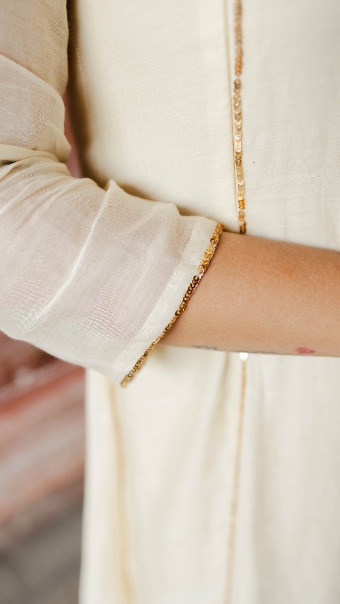 Solène |Ivory Zardozi Kurta | ÉLAN PremièreALL US WOMENmaternity and feeding