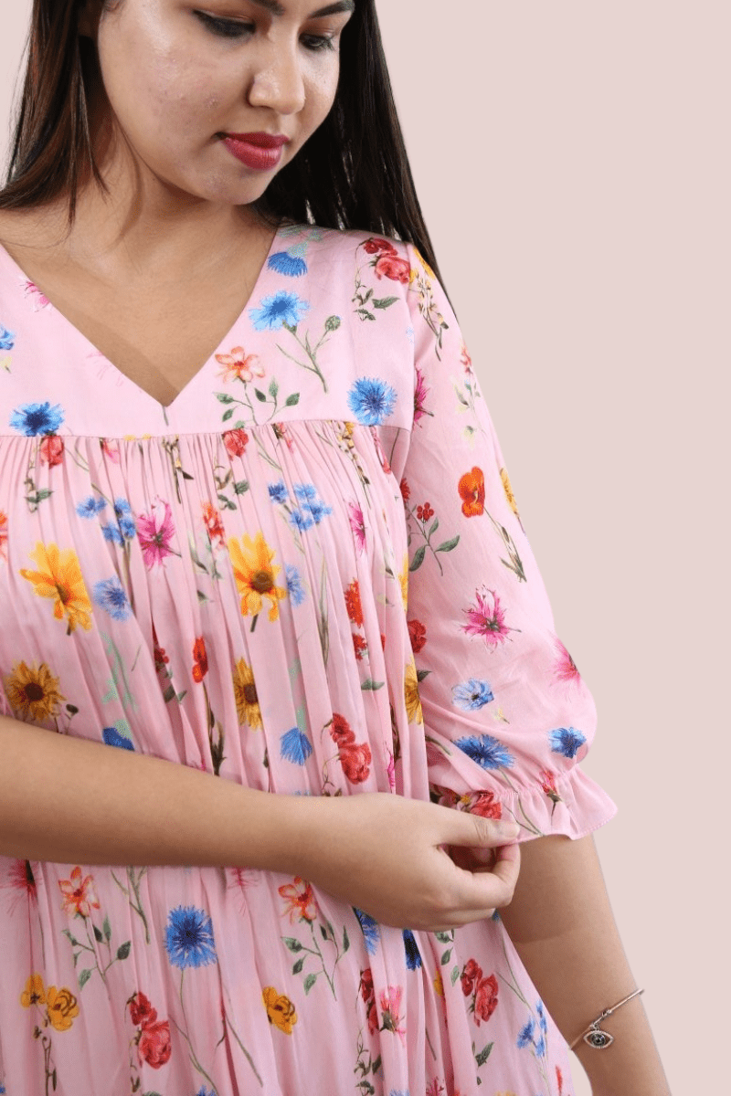 Spring cascade kurti|Fountain of hope|MaternityALL US WOMENmaternity and feeding