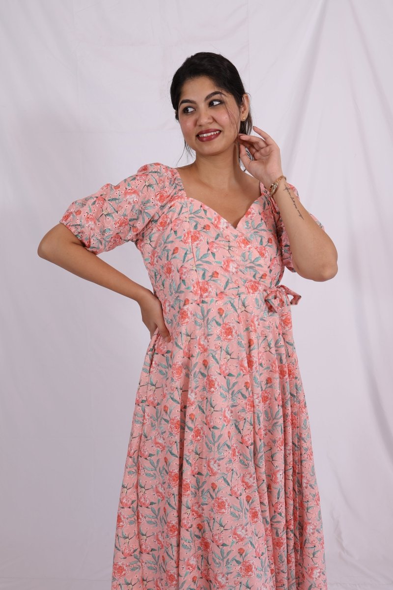 Sunlit Stroll Dress – Passeo Collection | Comfortable Hakoba Cotton Day Dress for MomsALL US WOMENmaternity and feeding