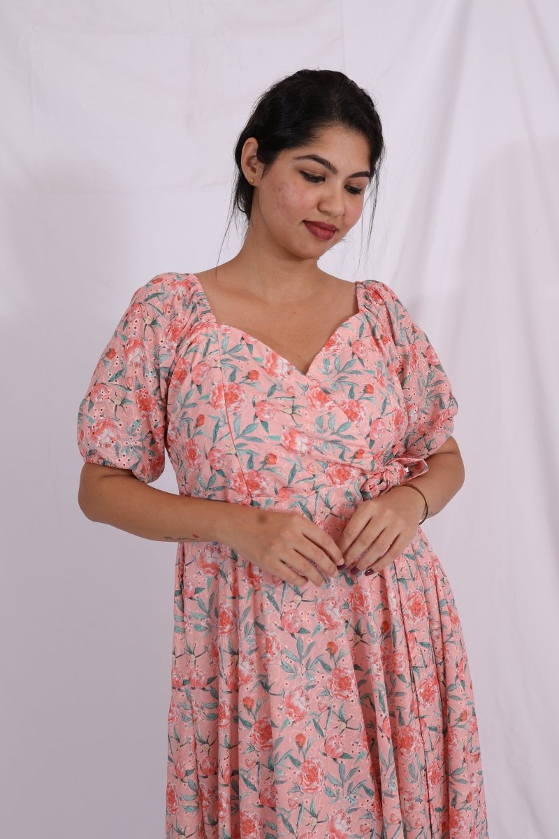 Sunlit Stroll Dress – Passeo Collection | Comfortable Hakoba Cotton Day Dress for MomsALL US WOMENmaternity and feeding