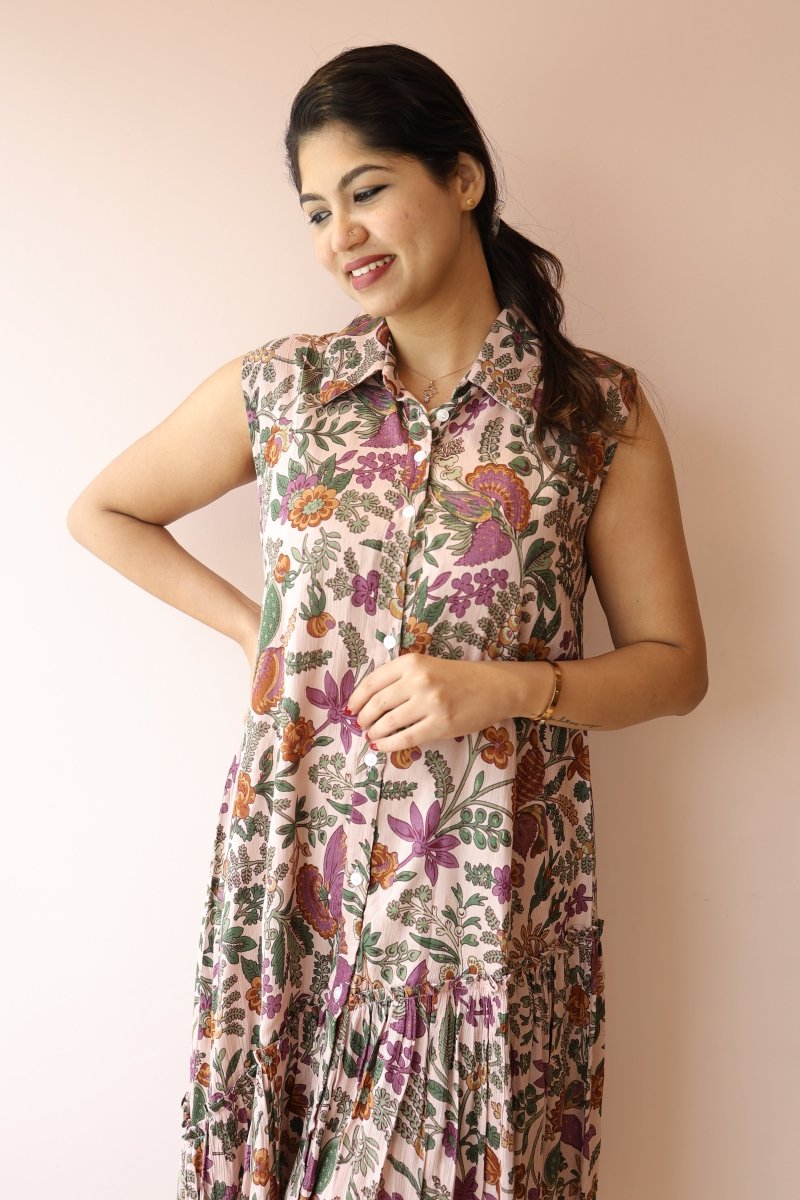 Swaddle Ease – Cocoon Edit | Nursing - Friendly Cotton Button - Down Shirt DressALL US WOMENmaternity and feeding