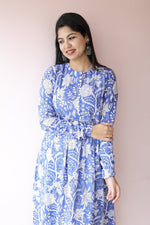 Tara Handblock Cotton Maternity & Nursing Dress with Pockets | Noor collectionALL US WOMENmaternity and feeding