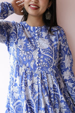 Tara Handblock Cotton Maternity & Nursing Dress with Pockets | Noor collectionALL US WOMENmaternity and feeding