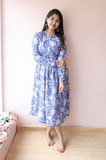 Tara Handblock Cotton Maternity & Nursing Dress with Pockets | Noor collectionALL US WOMENmaternity and feeding