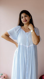 Thresh — Rayon Stripe Button-Down Recovery DressALL US WOMENmaternity and feeding