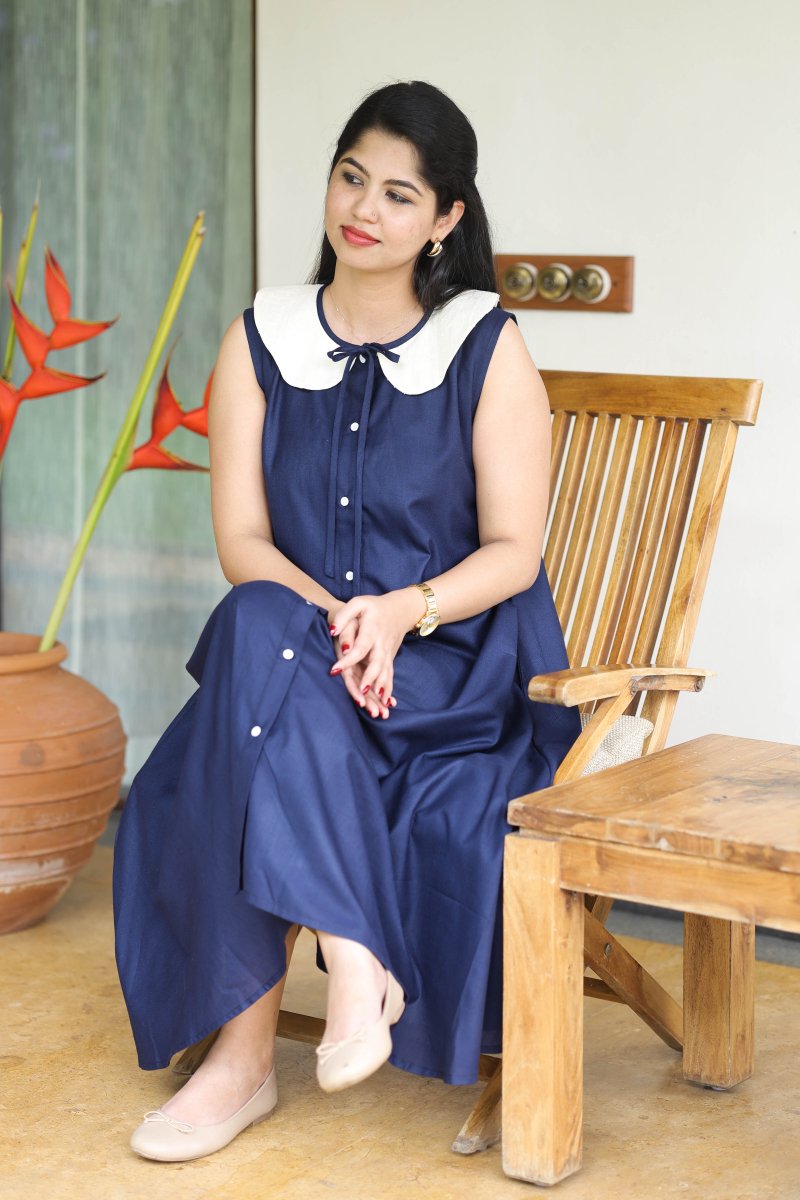 Vanilla bean | Cotton Maternity & Feeding button down Dress | Hearth CollectionALL US WOMENmaternity and feeding