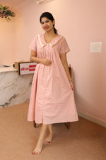 Warm Loom – Cocoon Edit | Cotton Maternity & Nursing - Friendly Button - Down DressALL US WOMENmaternity and feeding