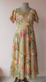 Yaaman |Mustard Floral Print Cotton Maternity DressALL US WOMENmaternity and feeding