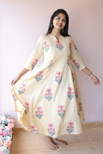 Zara Handblock Printed Cotton Feeding - Friendly Maternity Dress | Noor collectionALL US WOMENmaternity and feeding