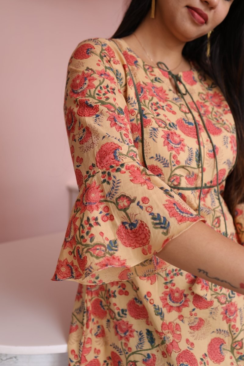 Ziya Handblock Cotton Feeding - Friendly Maternity |Noor All us womenALL US WOMENmaternity and feeding